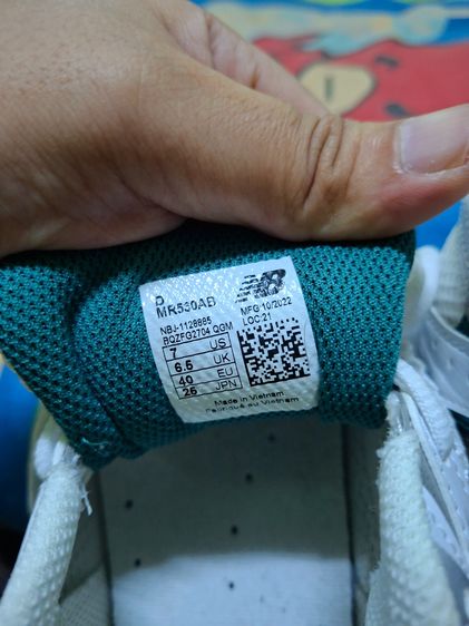 รองเท้าผ้าใบ ผ้าใบ UK 6.5 | EU 40 | US 8 เขียว รองเท้า New Balance รุ่น 530