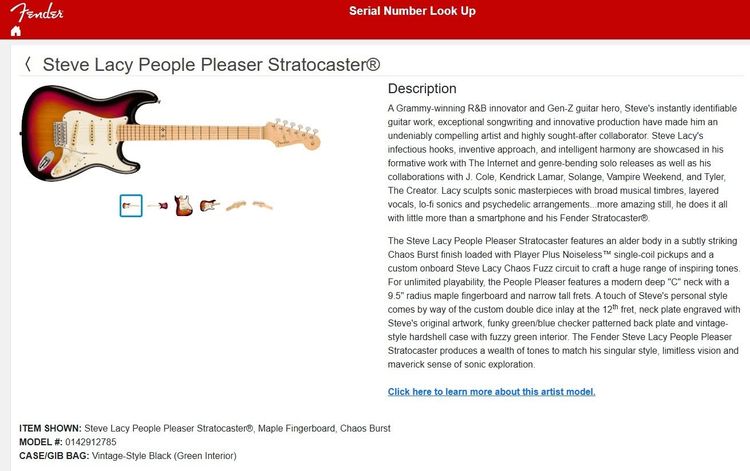 ขาย Fender 2023 Steve Lacy People Pleaser รูปที่ 18