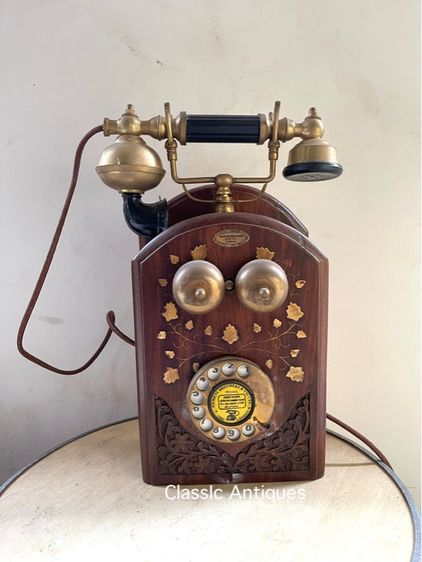 โทรศัพท์ หมุน แขวนผนัง ทรงคลาสสิคสะสมA2 รูปที่ 6