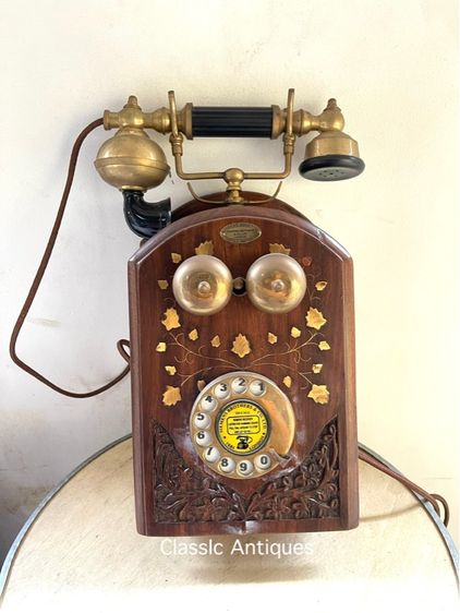 โทรศัพท์ หมุน แขวนผนัง ทรงคลาสสิคสะสมA2 รูปที่ 12