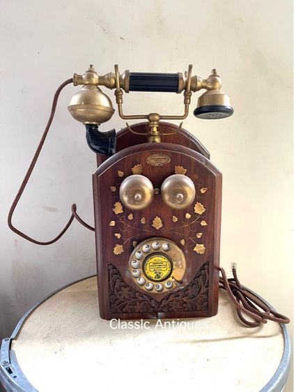 โทรศัพท์ หมุน แขวนผนัง ทรงคลาสสิคสะสมA2 รูปที่ 2