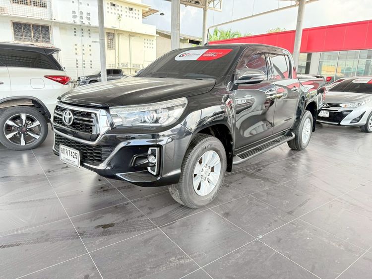 Toyota Hilux Revo 2018 2.4 E Pickup ดีเซล ไม่ติดแก๊ส เกียร์อัตโนมัติ ดำ รูปที่ 2