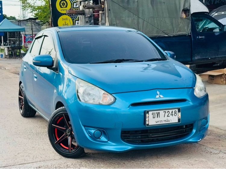 รถ Mitsubishi Mirage 1.2 GLX สี ฟ้า