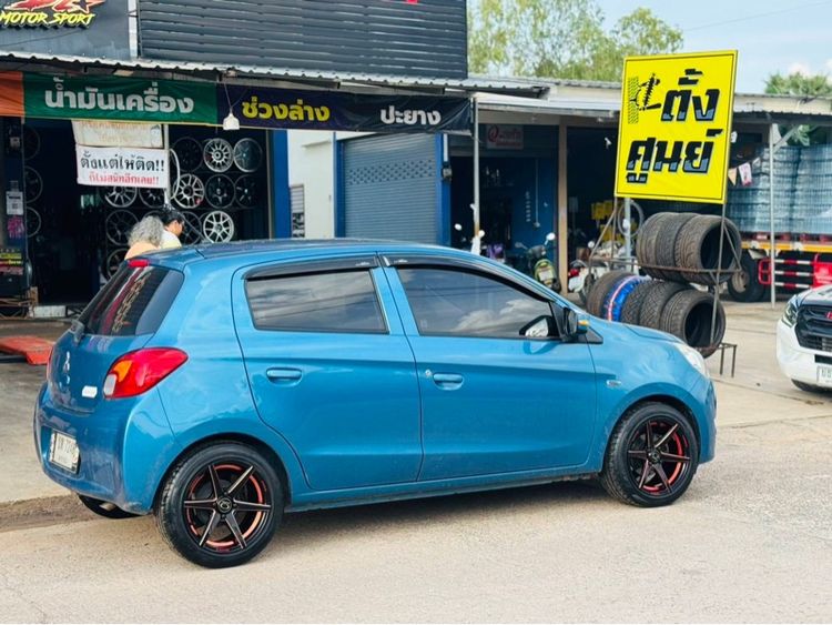 Mitsubishi Mirage 2014 1.2 GLX Sedan เบนซิน ไม่ติดแก๊ส เกียร์อัตโนมัติ ฟ้า รูปที่ 2