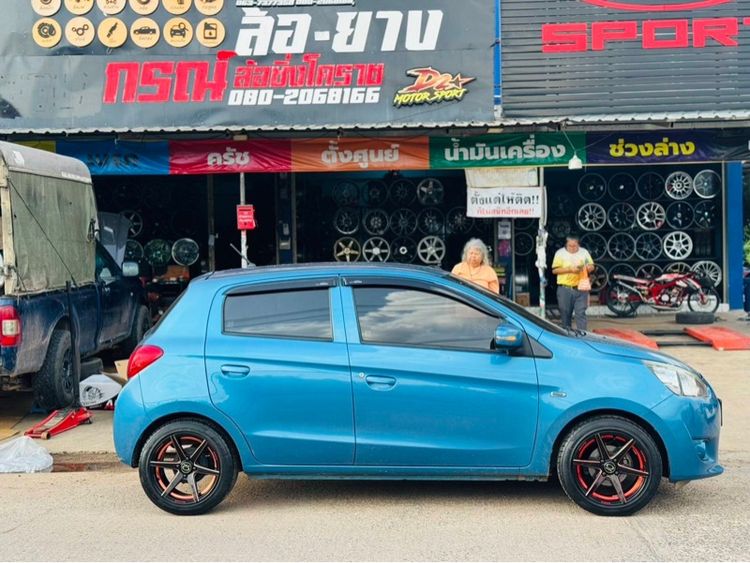Mitsubishi Mirage 2014 1.2 GLX Sedan เบนซิน ไม่ติดแก๊ส เกียร์อัตโนมัติ ฟ้า รูปที่ 3