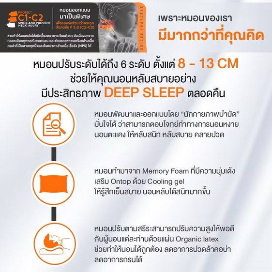 หมอน Ergotrend รูปที่ 3