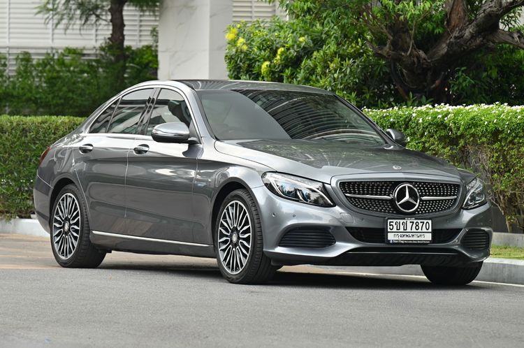 Mercedes-Benz C-Class 2017 C350 Sedan ปลั๊กอินไฮบริด (PHEV) ไม่ติดแก๊ส เกียร์อัตโนมัติ เทา รูปที่ 2