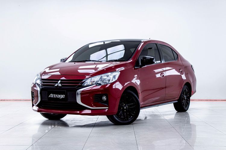 Mitsubishi Attrage 2021 1.2 GLX Sedan เบนซิน ไม่ติดแก๊ส เกียร์อัตโนมัติ แดง รูปที่ 4