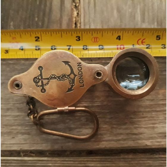 กล้องส่องพระ​ ROSS LONDON​ ทองเหลืองเก่าแท้ๆ   เลนส์ใสสภาพสมบูรณ์ ขยาย×10 รูปที่ 2