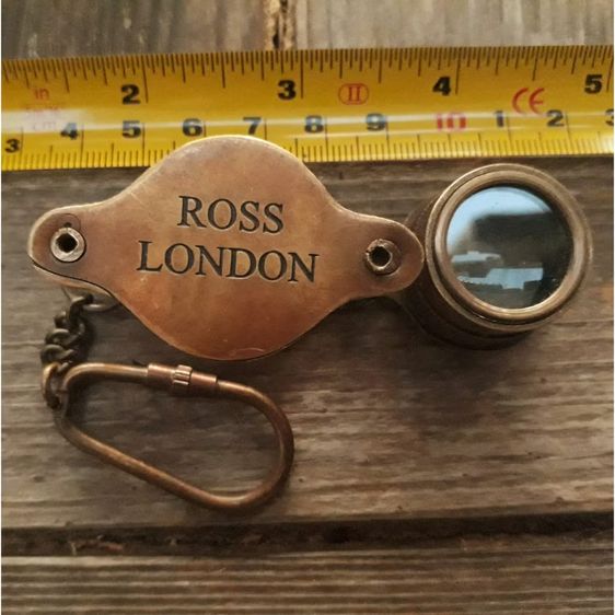 กล้องส่องพระ​ ROSS LONDON​ ทองเหลืองเก่าแท้ๆ   เลนส์ใสสภาพสมบูรณ์ ขยาย×10 รูปที่ 3