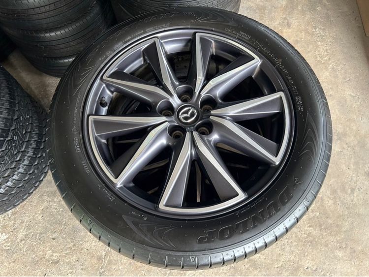 แม็กแท้ Mazda CX-5 ขอบ19 สภาพสวย สีเดิมไม่มีซ่อม  พร้อมยาง Dunlop SP Sprot Maxx 060 ผลิต Japan 225-55-19 ปี24 รูปที่ 3