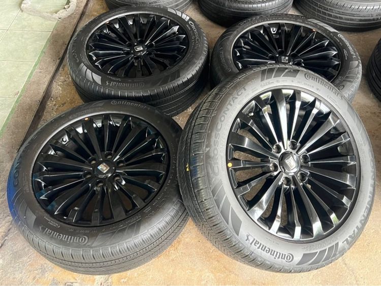 แม็กแท้ GWM TANK 500 ขอบ20 6รู139 สีดำแท้โรงงาน ไม่มีรอย  พร้อมยาง Continental Crosscontact RX 265-50-20 ปี25