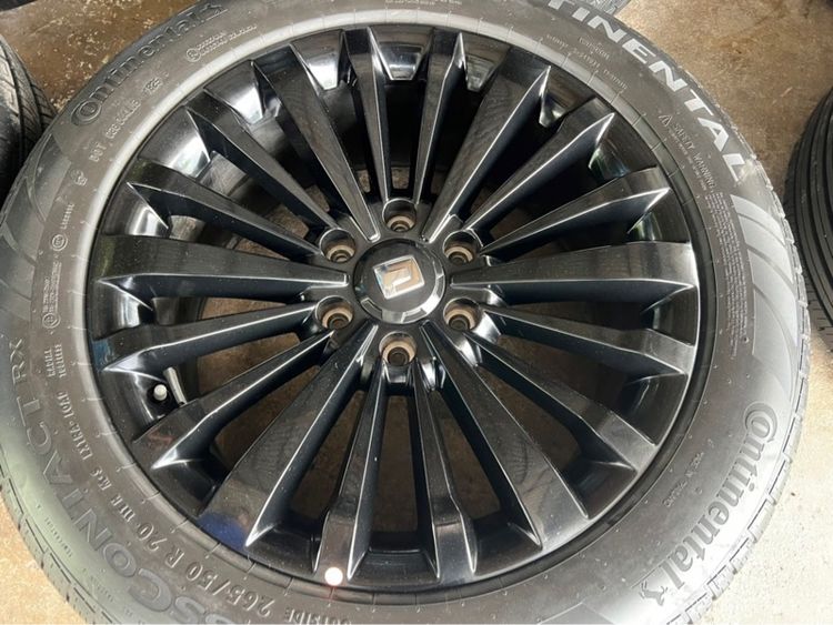 แม็กแท้ GWM TANK 500 ขอบ20 6รู139 สีดำแท้โรงงาน ไม่มีรอย  พร้อมยาง Continental Crosscontact RX 265-50-20 ปี25 รูปที่ 3
