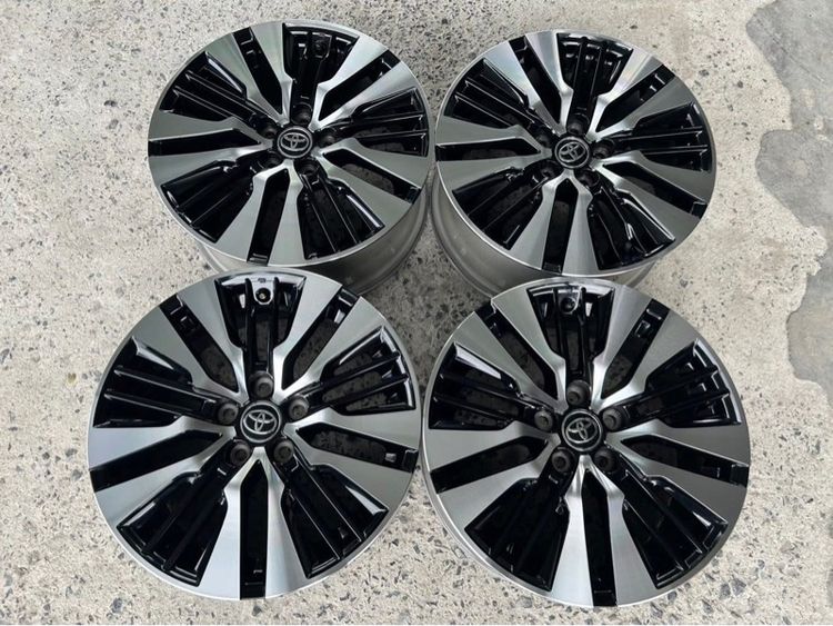 แม็กแท้ Toyota Alphard SC ขอบ18 5รู114 สภาพสวยมาก สีเดิมไม่มีเบียด