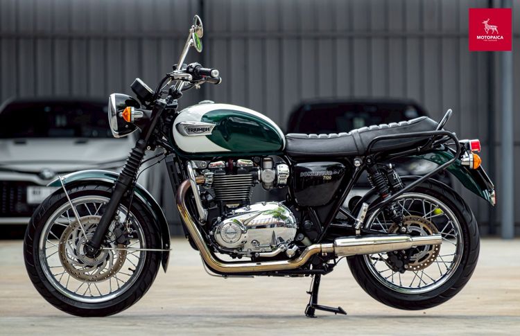 Triumph Bonneville T120 ปี2017 สีทูโทน วิ่ง30,000Km ท่อBC โช๊คFOX รูปที่ 4