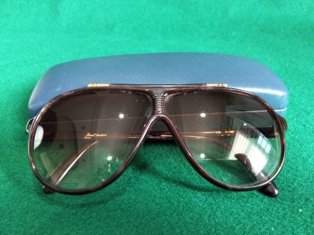 แว่นกันแดด vintage ทรง Aviator แบรนด์ Jean Chartant ยุค 90 หายากตัวเฟรมลายกระสีน้ำตาลกระจกทูโทนสีชาอ่อนๆใส่สบายตัวเบา  รูปที่ 9