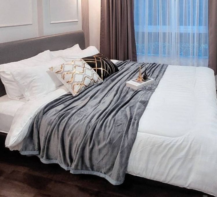 ผ้าห่ม ปูที่นอน นาโน 7ฟุต (หลายสี) 120 บาท จาก 190 บาท นุ่ม ซักแห้งง่าย  รูปที่ 6