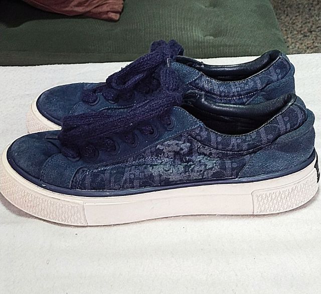 Dior B33 Sneaker Dior Tears Blue Denim  รูปที่ 3
