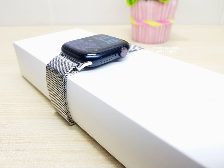 Apple Watch S8 45mm. Midnight Aluminum สาย Stainless Steel Milanese Loop (GPS+Cellular) สุดคุ้ม น่าใช้งาน รูปที่ 5