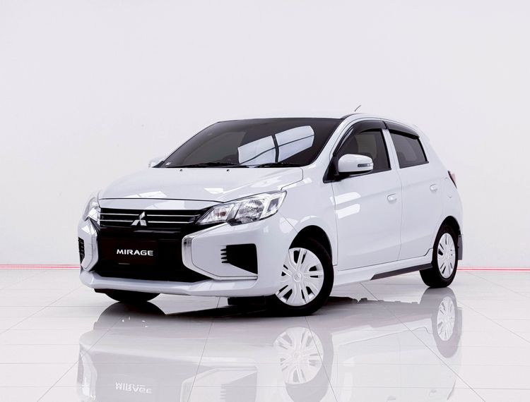 รถ Mitsubishi Mirage 1.2 GLX สี ขาว