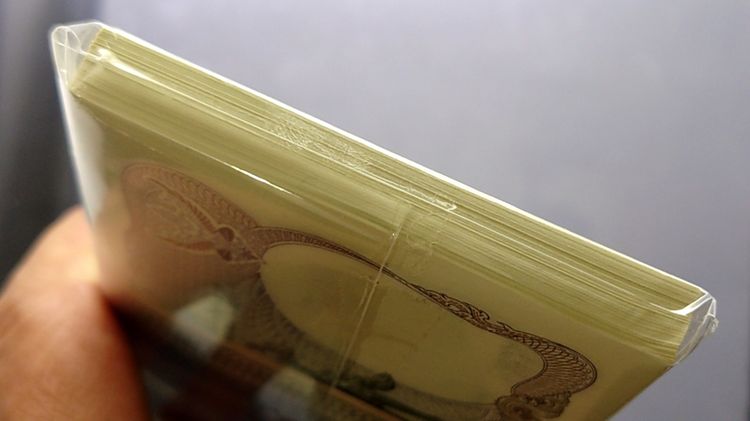 ธนบัตรยกแหนบ 100 ใบ เรียงเลข ธนบัตร 20 บาท แบบ 12 ยุครัชกาลที่ 9 ปี พ.ศ.2524 ไม่ผ่านใช้ สภาพสวย รูปที่ 4