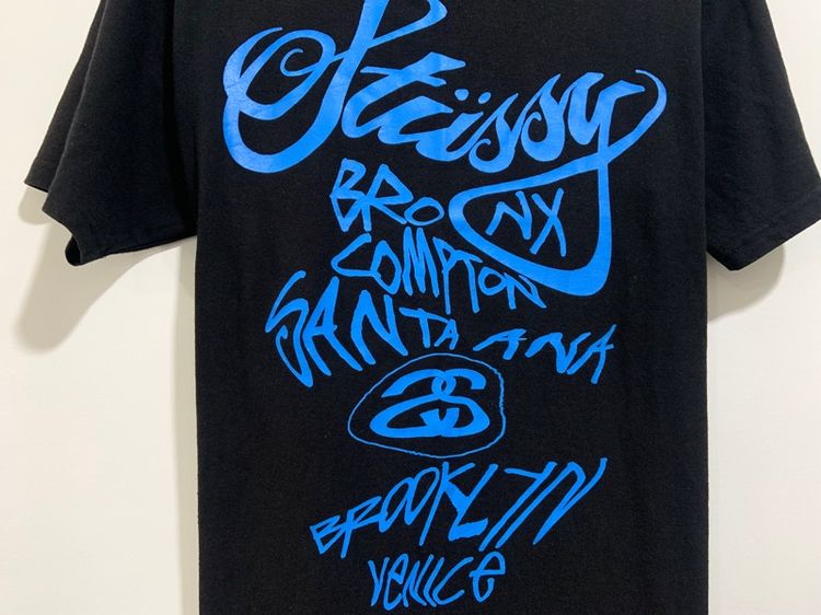 เสื้อยืด STUSSY แท้ 💯 size S วัดจริงขนาด อก 20.5 ยาว 28 นิ้ว สภาพใหม่มาก สีดำเข้ม ลายสวย เนื้อผ้านิ่มมาก หายากน่าสะสมครับ รูปที่ 6