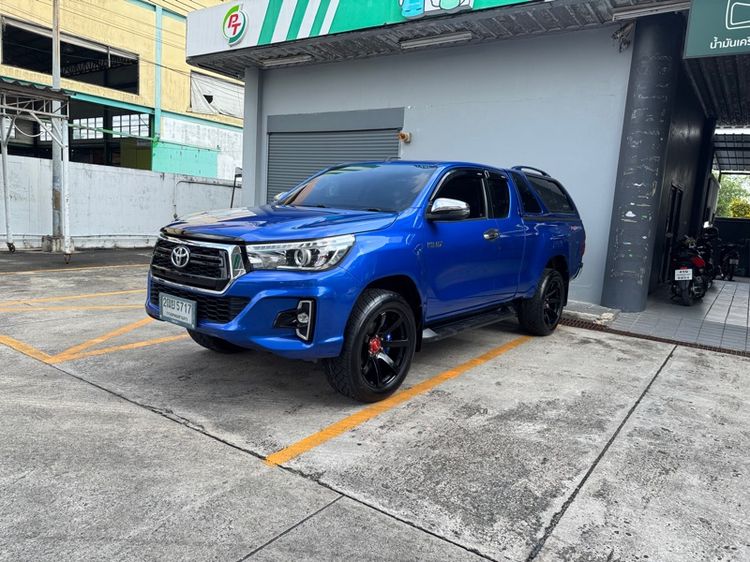 รถ Toyota Hilux Revo Smart Cab 2.4 Entry Prerunner สี น้ำเงิน
