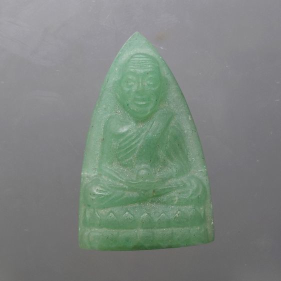 หลวงปู่ทวดหยก พิมพ์ใหญ่ หลังฝังหมุดทองคำแท้ วัดพะโคะ จ. สงขลา ปี 2543 พร้อมกล่องเดิม จัดสร้างโดย สมาคมชาวเพชรบุรี รูปที่ 3