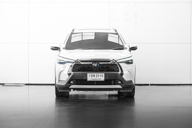 Toyota Corolla Cross 2020 1.8 Hybrid Premium Safety Utility-car ดีเซล ไม่ติดแก๊ส เกียร์อัตโนมัติ ขาว รูปที่ 3