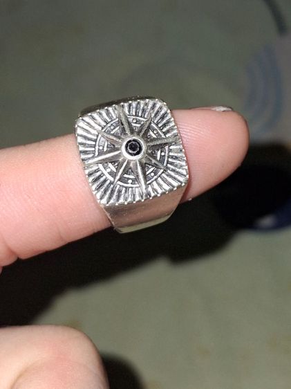 ขายแหวนเข็มทิศตอกโค๊ต 925