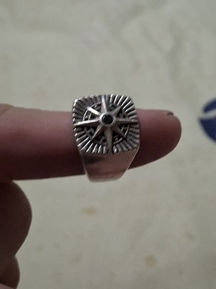 ขายแหวนเข็มทิศตอกโค๊ต 925 รูปที่ 15