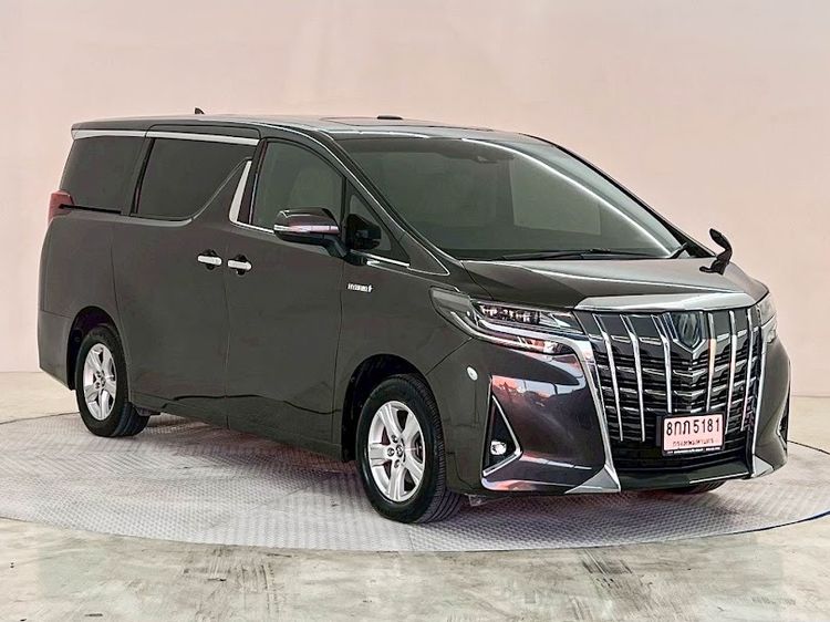Toyota Alphard 2018 2.5 HV 4WD Utility-car ไฮบริด ไม่ติดแก๊ส เกียร์อัตโนมัติ ดำ รูปที่ 3