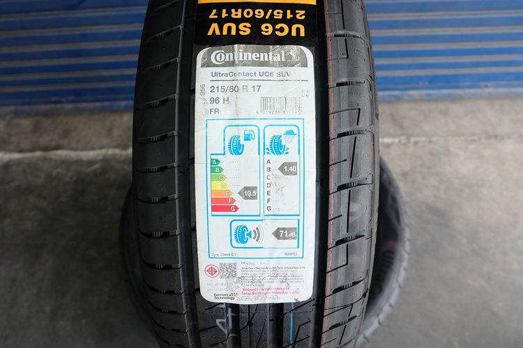 🌻 ยางใหม่ Continental รุ่น UltraContact 6 SUV ขนาด 215 60R17 ปี25 รูปที่ 3