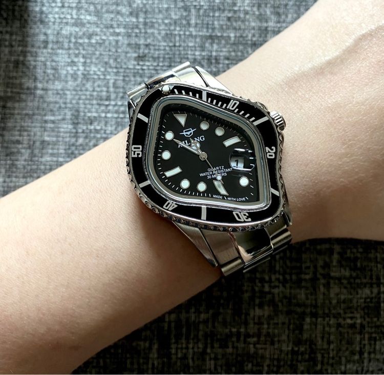 ❌ขายแล้ว❌ Luxury Watch นาฬิกาทรงพิเศษ สายสแตนเลส รูปที่ 12