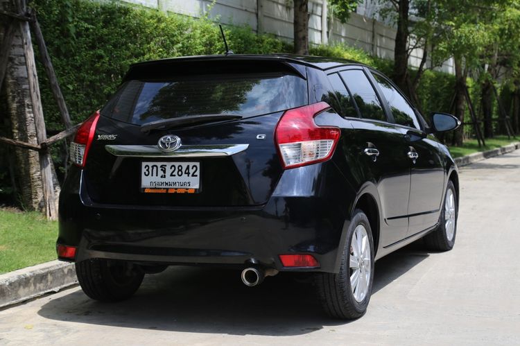 Toyota Yaris 2014 1.5 G Sedan เบนซิน ไม่ติดแก๊ส เกียร์อัตโนมัติ ดำ รูปที่ 3