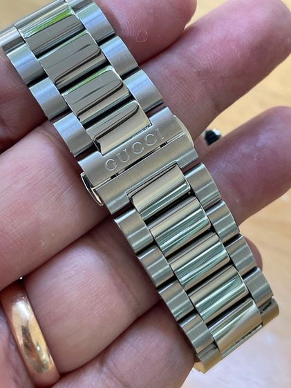 GUCCI Dive XL Swiss 45 mm Stainless Steel Black Dial Men’s 's Quartz Watch YA136221 รูปที่ 11