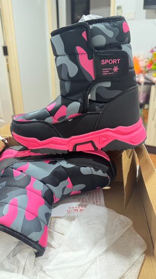 มือ 1 รองเท้าบูทหิมะกันน้ำกันลื่น ซับขน รูปที่ 2