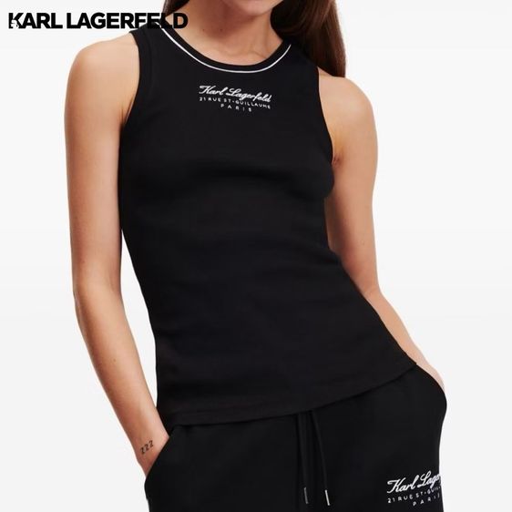 KARL LAGERFELD HOTEL KARL TANK TOP เสื้อ