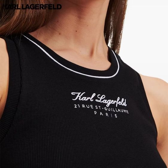 KARL LAGERFELD HOTEL KARL TANK TOP เสื้อ รูปที่ 2
