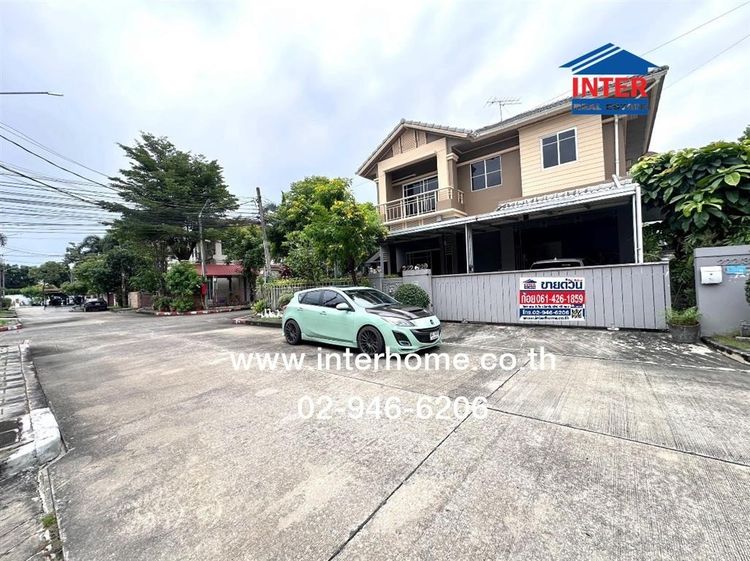 บ้านเดี่ยว 2 ชั้น 60 ตร.ว. หมู่บ้านสราญสิริ รามอินทรา1 เฟส2 ถนนปัญญารามอินทรา ถนนคู้บอน เขตคลองสามวา กรุงเทพมหานคร