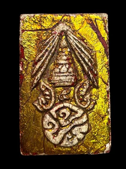 พระสมเด็จวังหน้าประดับพลอย ลงทอง หลัง จปร (054) รูปที่ 2