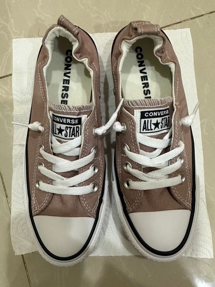 Converse slip on สีชมพู ขนาด 24 c.m. ของแท้ซื้อจากช็อป ใช้งานไปครั้งเดียว สภาพใหม่มาก 99.99 ไม่มีตำหนิ ราคา 790 บาท จัดส่งฟรืทั่วประเทศจ้า  รูปที่ 3
