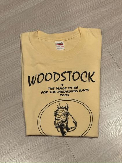 เสื้อ VINTAGE ANVIL x WOODSTOCK PREAKNESS RACE 2003 (แท้) รูปที่ 5