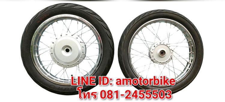 ชุดล้อ Scoopy-i Click-i110 Spacy-i Moove Clickคาบู Icon AirBlade ล้อเดิม14"มือสองสภาพสวยแถมยางครบชุดตามภาพ รูปที่ 2