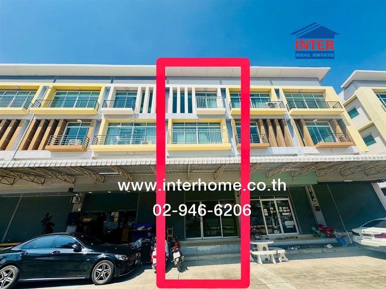 อาคารพาณิชย์ 3.5 ชั้น 21.3 ตร.ว หมู่บ้านเอริก้าวิลล์ มหาชัย หน้าหมู่บ้านพฤกษ์ลดามหาชัย ถนนสหกรณ์ ถนนเอกชัย เมืองสมุทรสาคร สมุทรสาคร