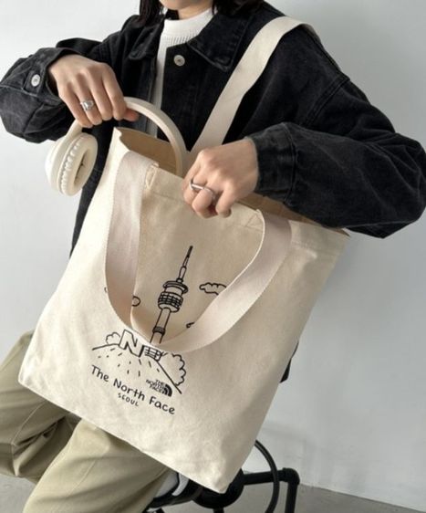 กระเป๋าถือสะพายข้าง North Face Limited edition Seoul Tote bag รูปที่ 14