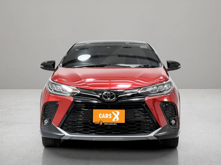 Toyota Yaris 2021 1.2 Sport Premium X Sedan เบนซิน ไม่ติดแก๊ส เกียร์อัตโนมัติ แดง รูปที่ 3