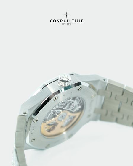 AP. Royal Oak 15417BC. Double Balance Wheel Openworked Skeletonized Dial 2020 41mm.  Fullset  รูปที่ 15