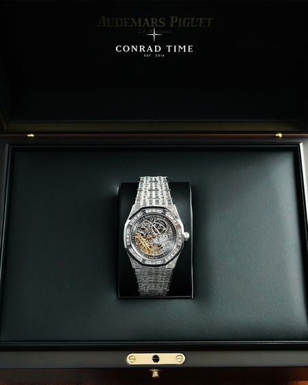 AP. Royal Oak 15417BC. Double Balance Wheel Openworked Skeletonized Dial 2020 41mm.  Fullset  รูปที่ 3