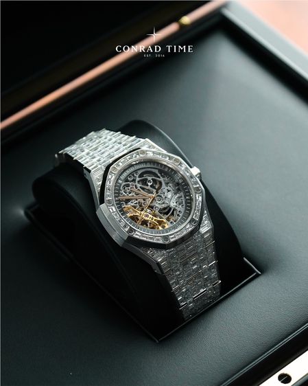AP. Royal Oak 15417BC. Double Balance Wheel Openworked Skeletonized Dial 2020 41mm.  Fullset  รูปที่ 4